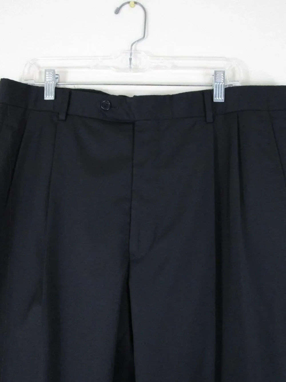 Brooks Brothers Mens 1818 Madison Estrato Black Wool Suit Size 44L Pants 39 X 31